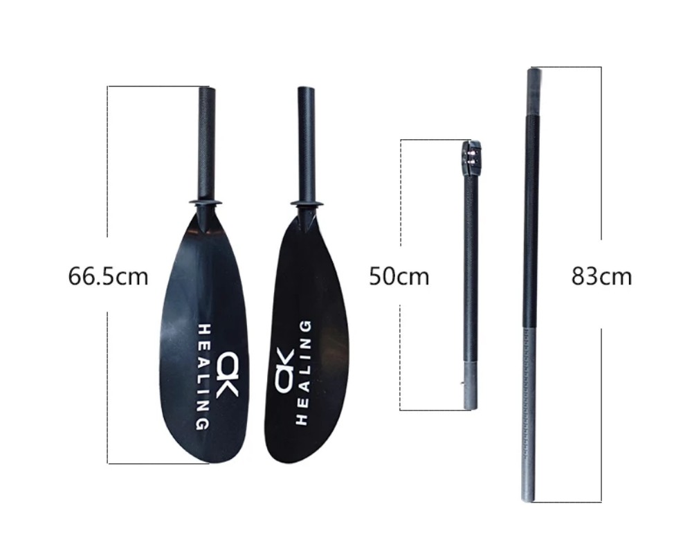 Stock 4-Section Black Carbon 3 - đánh giá và giá Kayak Paddle Carbon