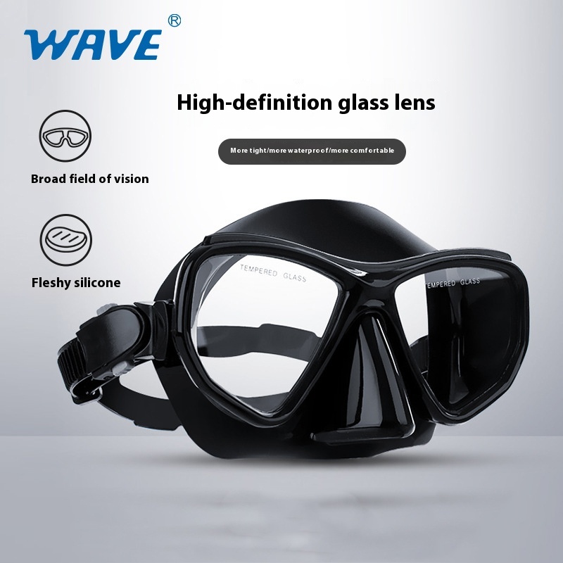 WAVE Quality Snorkeling Glass  - đánh giá và giá Freediving Mask Set